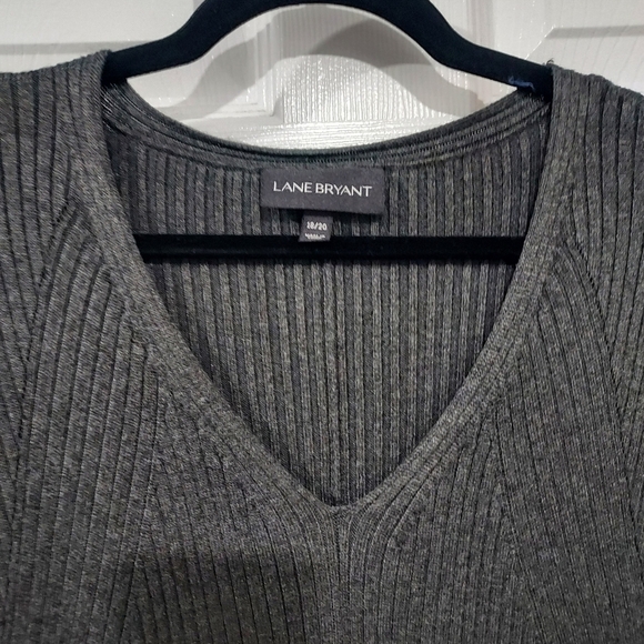 Lane Bryant Heather Gray 3/4 Sleeve Sweater Dress in Size 18/20 - 2X - Picture 3 of 10